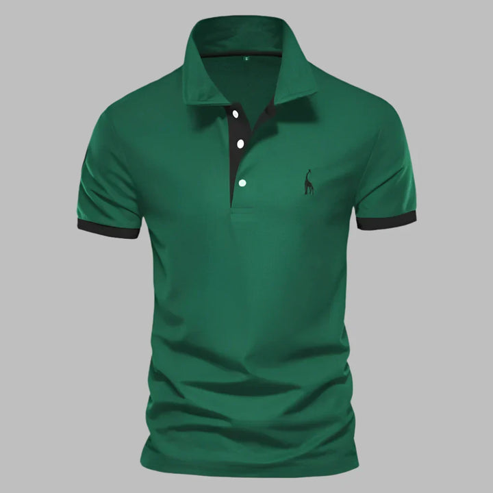 Versatile men's classic polo shirt, perfect for smart-casual everyday wear in spring, summer, or fall.