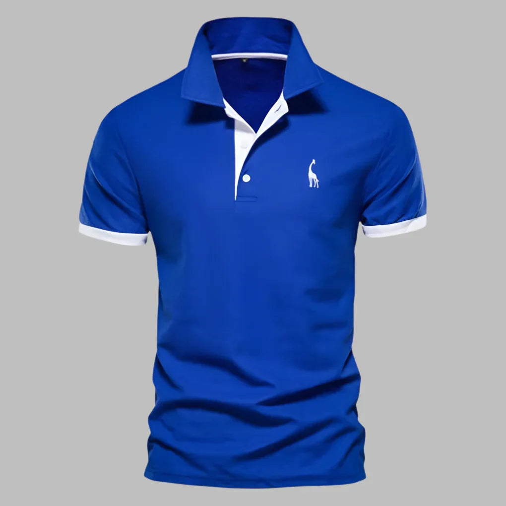 Comfortable men's tailored polo shirt, ideal for everyday smart-casual wear. Effortless spring/summer style.