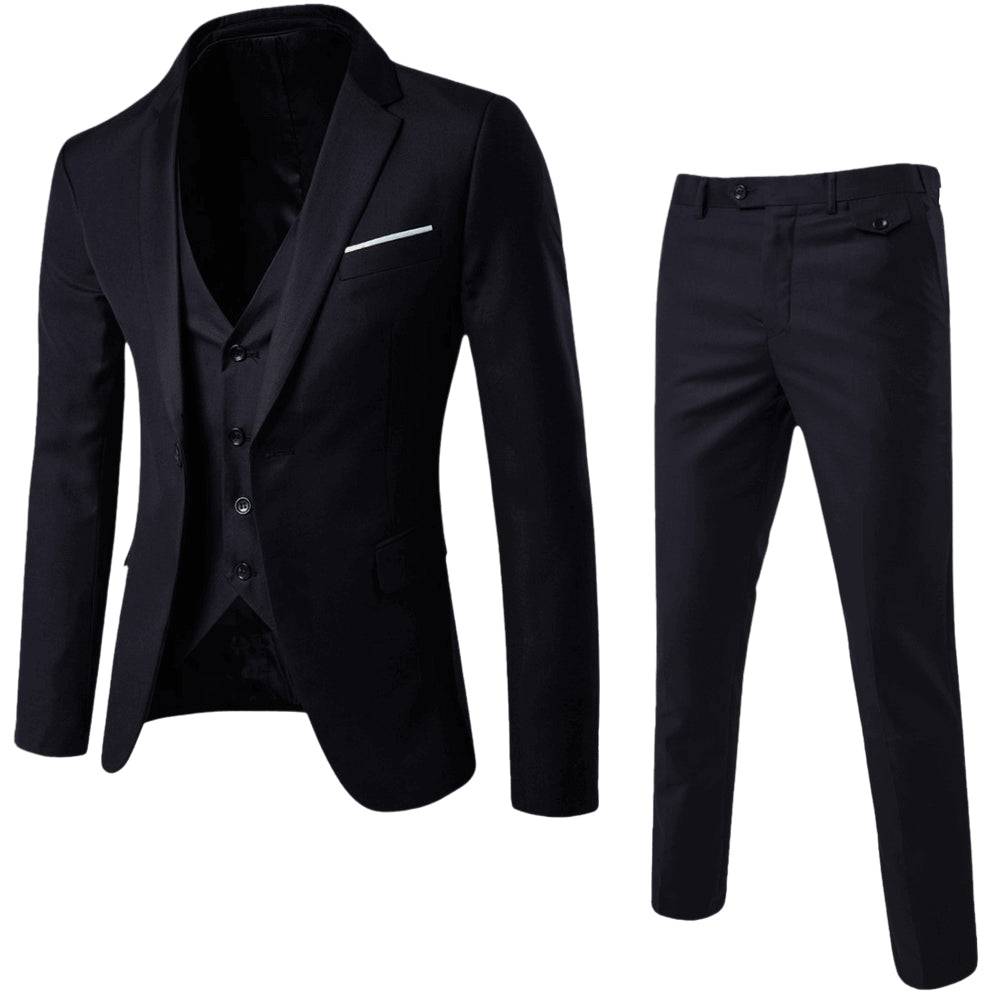 Men's lightweight tailored suit in a classic design, suitable for warm weather formal wear