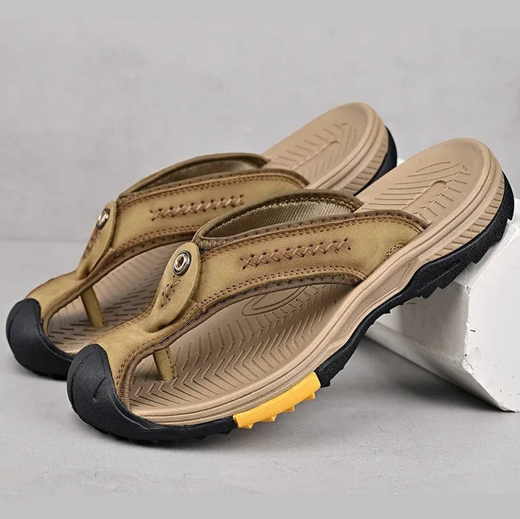 Men's closed-toe water-resistant sandals. Non-slip for outdoor comfort, sport, beach, & casual summer.