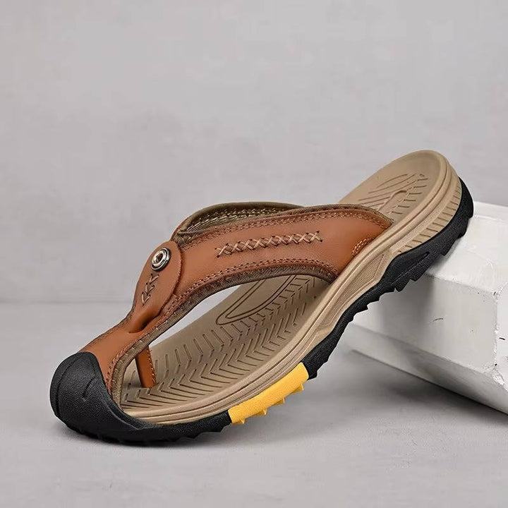 Non-slip men's closed-toe water sandals for outdoor activities, beach, and adventure. Water-resistant.
