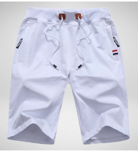 Men's lounge shorts with an elastic drawstring waist and secure zipper pockets, perfect for ultimate comfort.