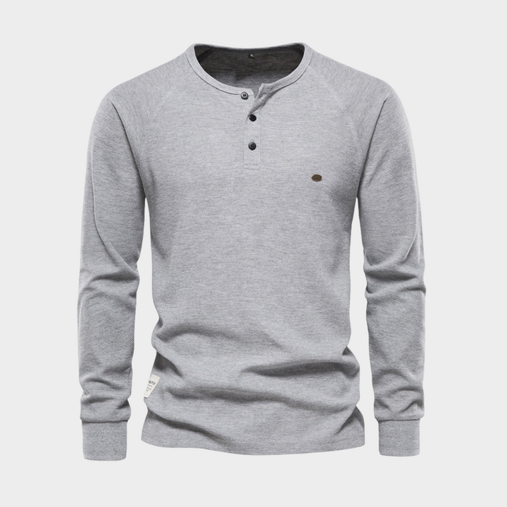Men's comfortable long sleeve casual shirt, ideal for everyday wear & versatile autumn fashion.
