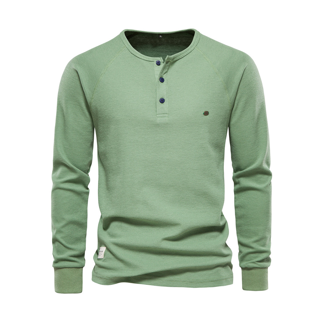 Premium men's comfortable long sleeve shirt, essential for casual winter and autumn fashion.