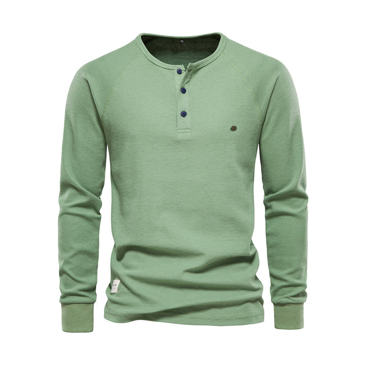 Premium men's comfortable long sleeve shirt, essential for casual winter and autumn fashion.