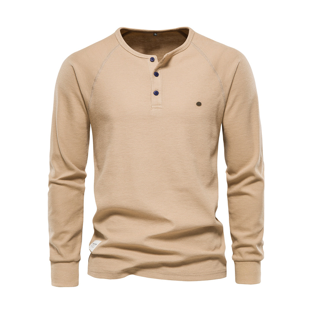 Comfortable men's casual long sleeve shirt, great for winter fashion & classic style.