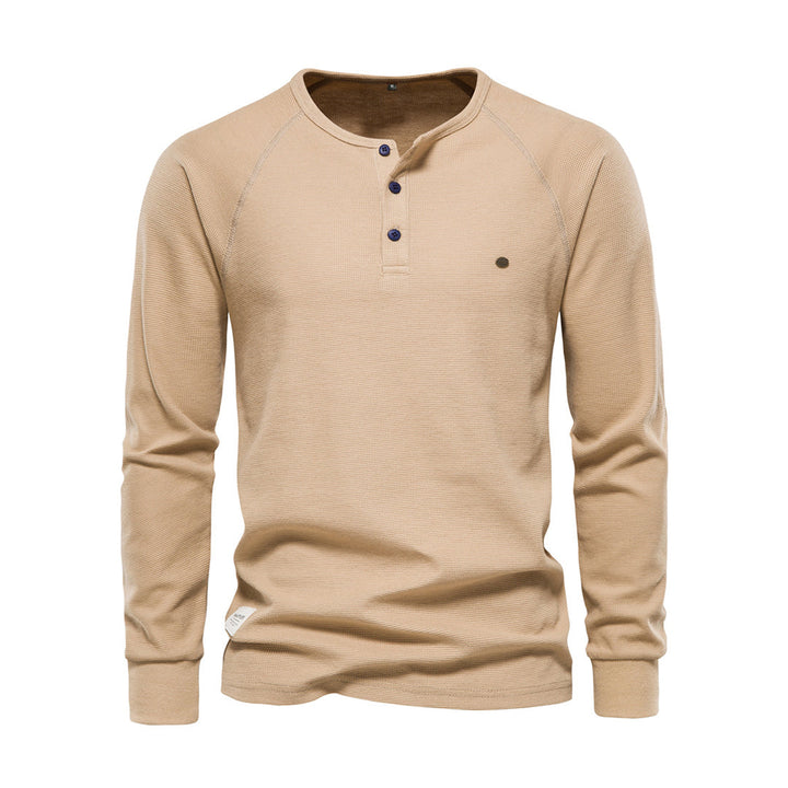 Comfortable men's casual long sleeve shirt, great for winter fashion & classic style.