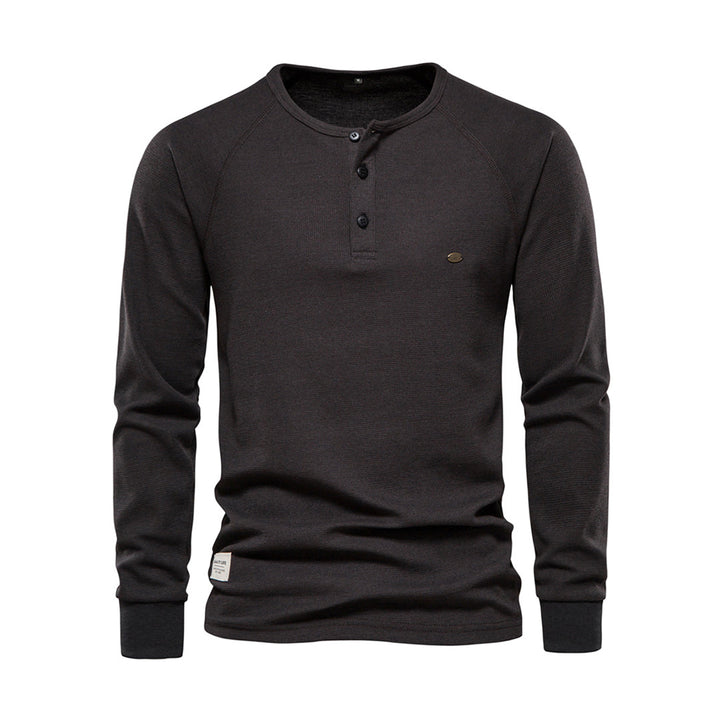 Men's long sleeve casual top, perfect for comfortable everyday wear and stylish autumn outfits.