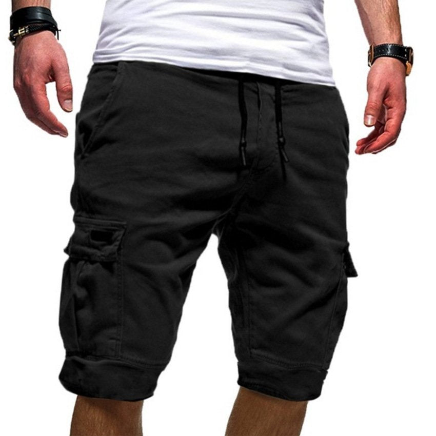 Durable men's summer cargo shorts, ideal for walking, hiking, and outdoor adventures in warm weather.