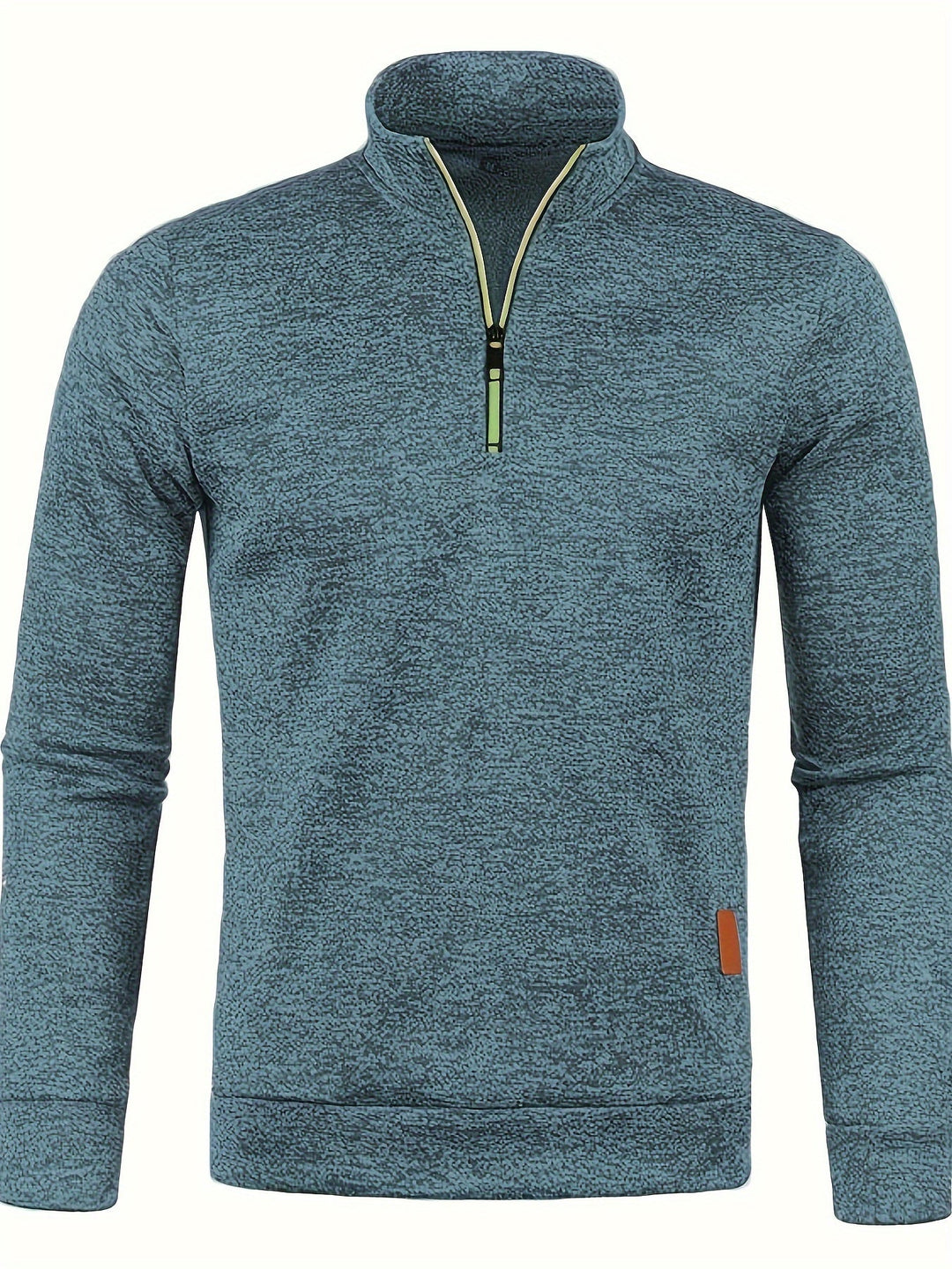 Versatile men's neck zip pullover, ideal for casual wear & layering in autumn and winter seasons.