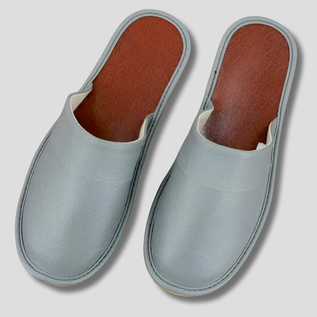 Comfortable men's indoor footwear; cozy slip-on house shoes for ultimate home relaxation.