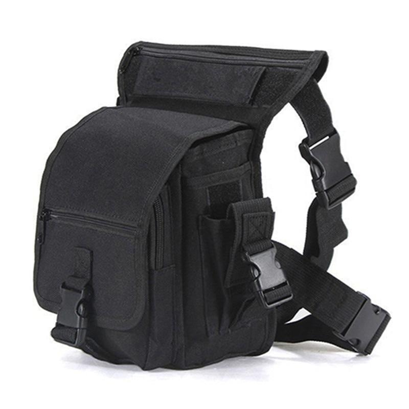Secure men's tactical drop leg bag, water-resistant for essentials on outdoor trips and rides.