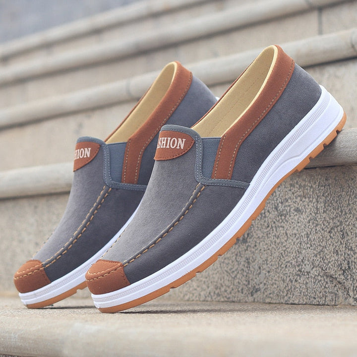 Versatile men's slip-on shoes for easy everyday wear. Comfortable canvas loafers for casual style.