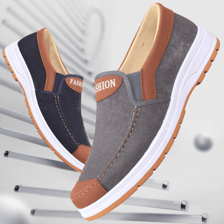 Lightweight men's slip-on canvas shoes offering effortless comfort for all-day casual wear.