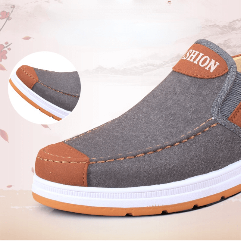Matteo men's canvas slip-on loafers. Casual and comfortable design for everyday versatility.