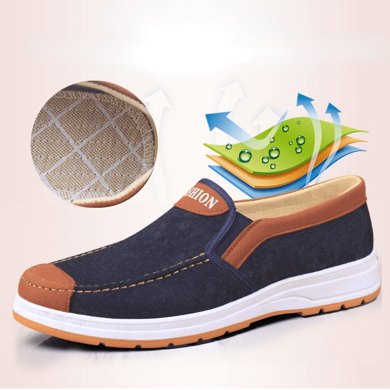 Men's comfortable casual slip-on shoes. Lightweight canvas perfect for everyday wear & easy spring/summer style.