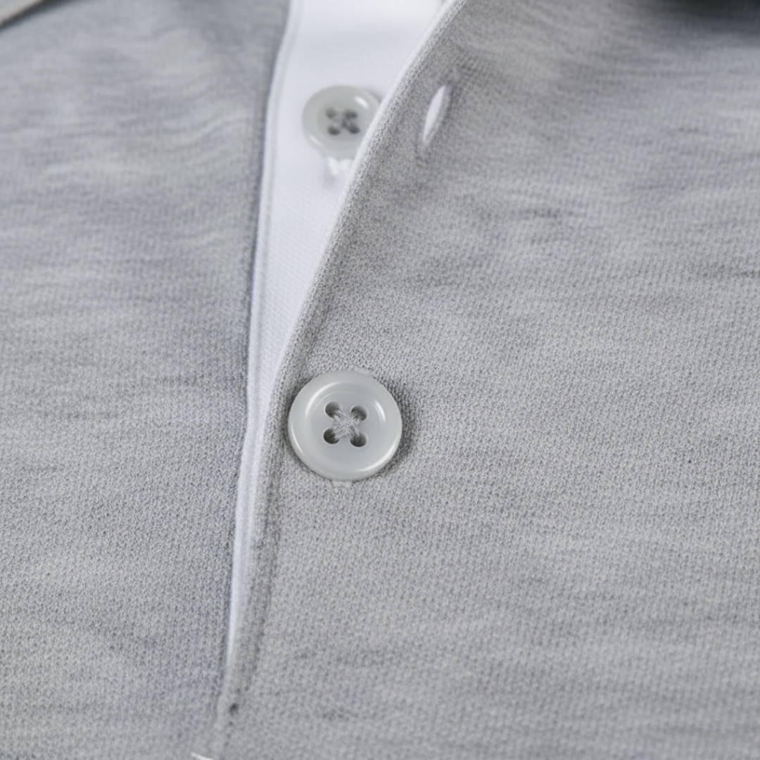 Classic men's short sleeve polo shirt, designed for ultimate everyday comfort and casual elegance.