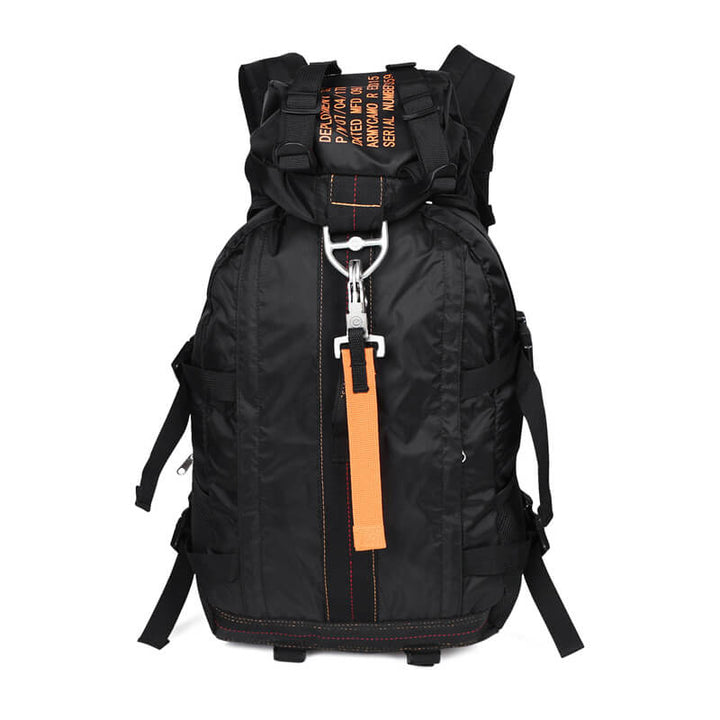 Men's FieldGear water-resistant tactical backpack. Large capacity, durable for hiking & outdoor adventures.