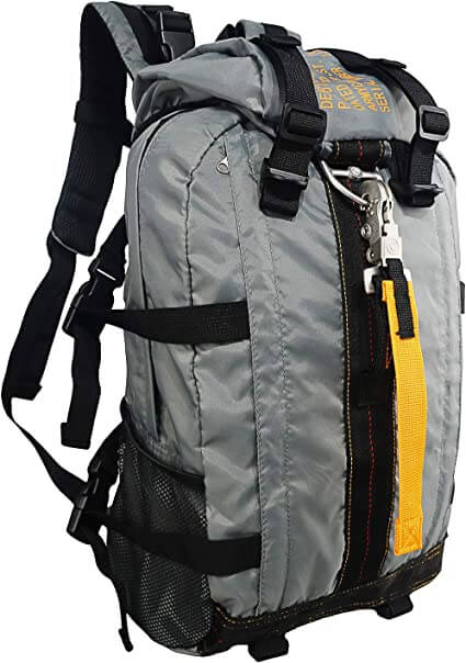 Adventure-ready men's tactical backpack. Durable, water-resistant, large capacity for camping & travel.
