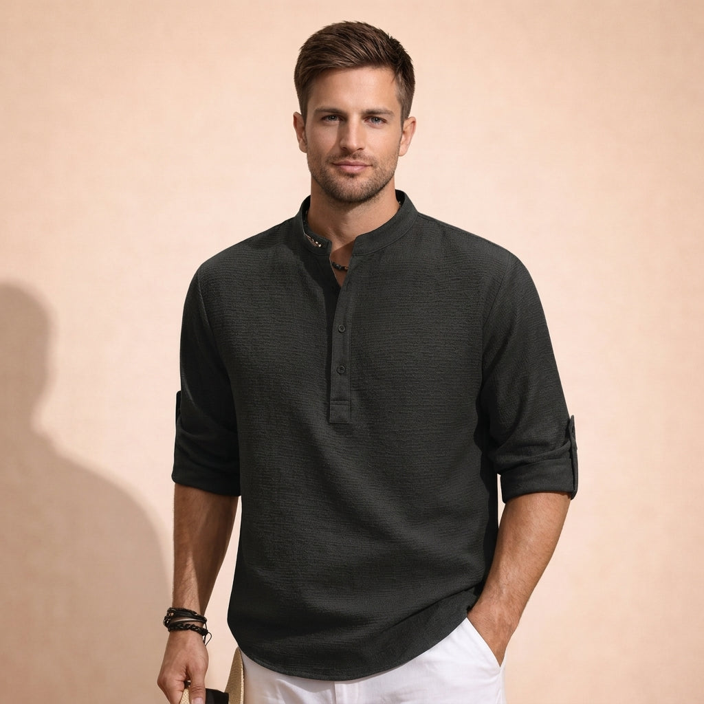 Classic men's Giona casual shirt. Lightweight & versatile button-up, perfect for everyday summer fashion.