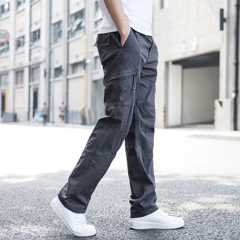 Comfortable men's Huston cargo pants, perfect for everyday wear, offering a relaxed fit and practical utility pockets.