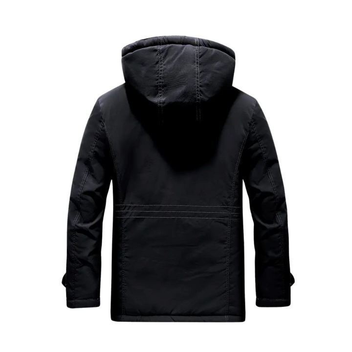 Kaspar men's insulated outdoor jacket. Waterproof, windproof, warm winter coat for cold weather & outdoor protection.