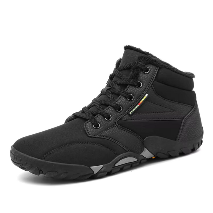 Durable men's winter sneakers with warm lining, waterproof protection & anti-slip sole for fall and cold weather comfort.