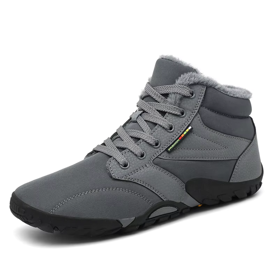 Waterproof men's winter sneakers, insulated with anti-slip sole; ideal outdoor footwear for cold weather & fall activities.