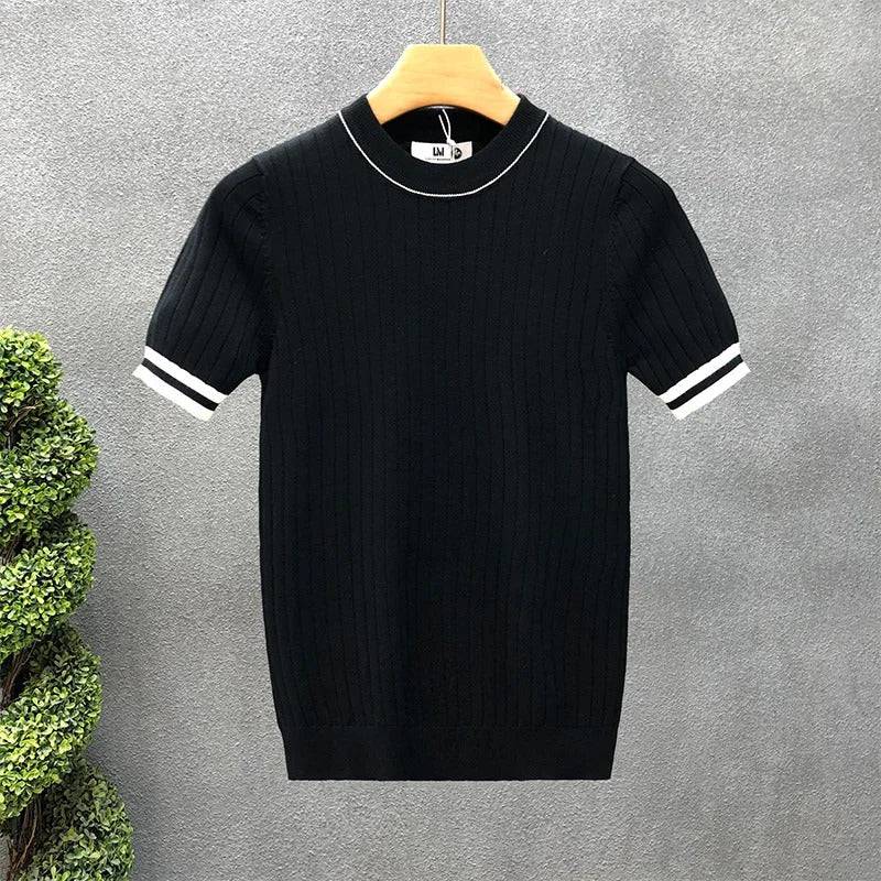 Men's Laurent crewneck sweater, a comfortable knitted pullover for versatile casual wear. Effortless classic style.