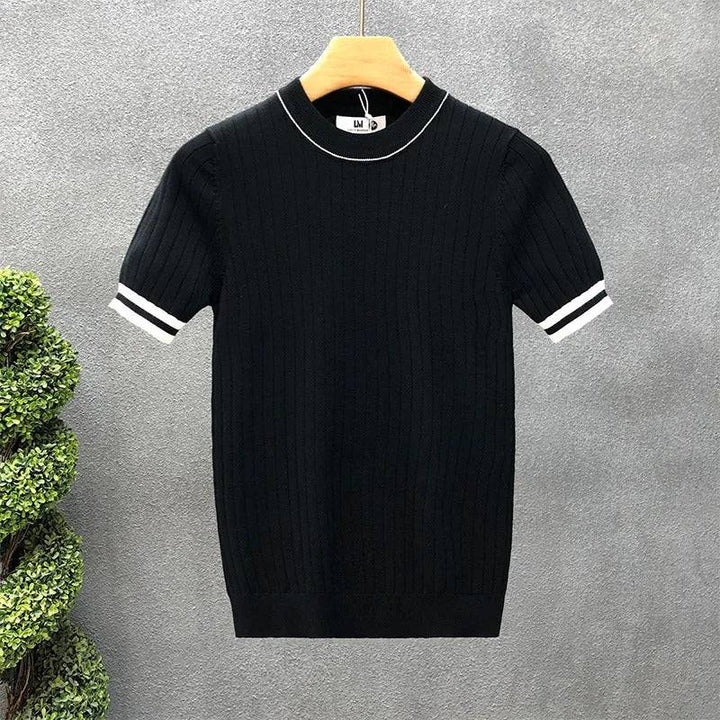 Men's Laurent crewneck sweater, a comfortable knitted pullover for versatile casual wear. Effortless classic style.