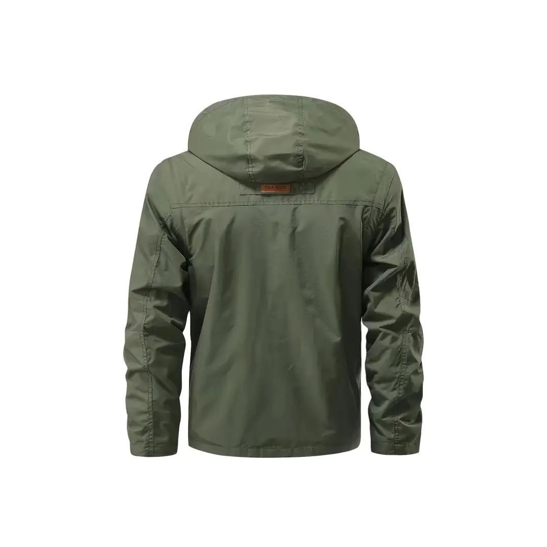 Lightweight men's water-repellent jacket Leif, perfect for outdoor spring & fall activities.