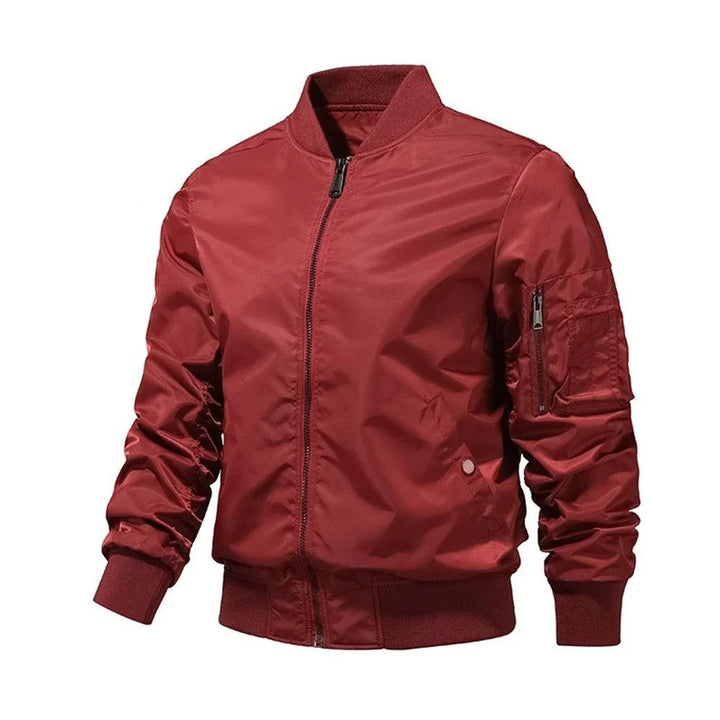 Men's light autumn bomber jacket, Hector, in a trendy casual style. Ideal transitional outerwear for everyday.