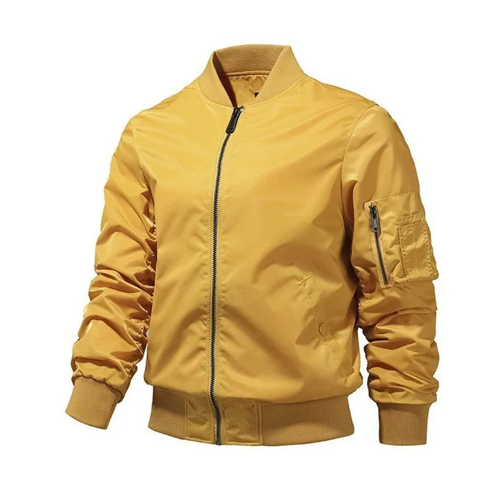 Classic men's light bomber jacket, Hector. Trendy design for autumn and spring. Versatile casual everyday wear.
