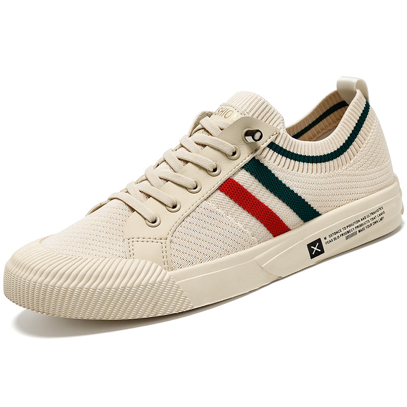 Man walking in breathable, lightweight lace-up everyday sneakers, built for all-day comfort & casual athletic activity.