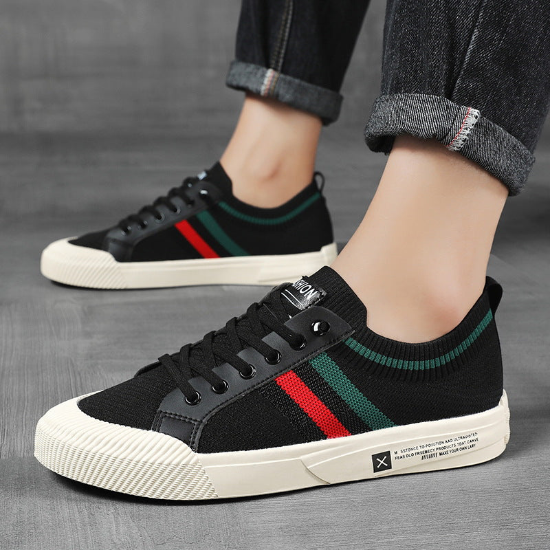 Sleek men's lightweight breathable low-top sneakers, designed for all-day comfort, everyday wear & casual athletic style.