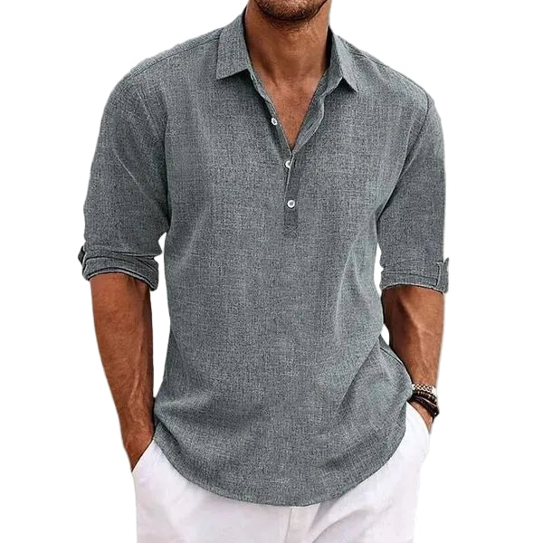 Classic men's breathable polo shirt, lightweight & versatile for smart-casual summer fashion.
