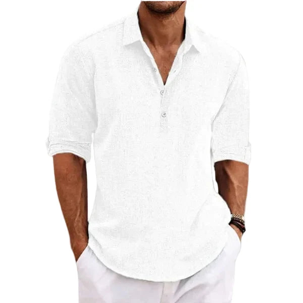Men's breathable lightweight short-sleeve polo shirt, ideal for summer casual & everyday comfort.