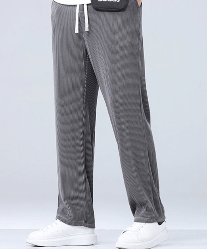 Comfortable men's drawstring pants, lightweight and breathable for relaxed everyday casual wear.