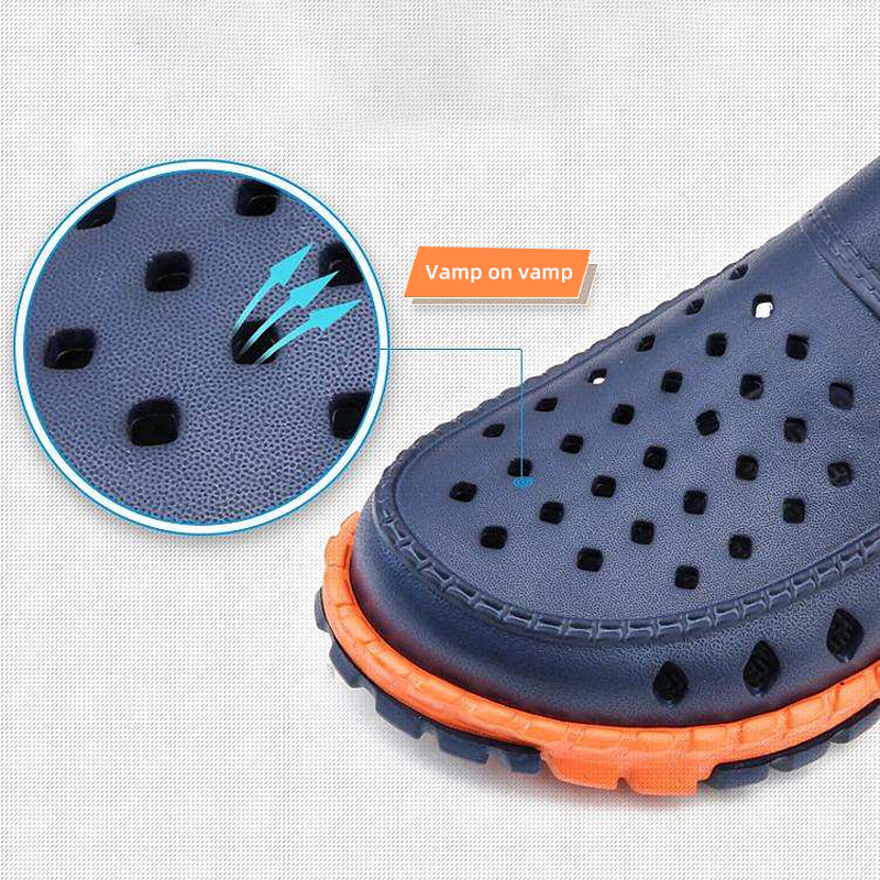 Comfortable men's summer footwear, lightweight EVA beach slippers