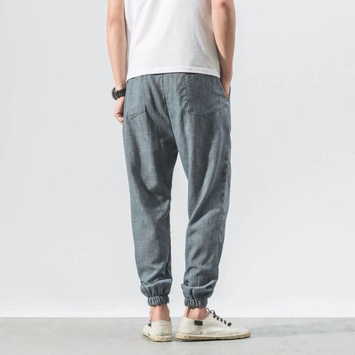 Everyday wear men's drawstring pants, lightweight and perfect for summer.