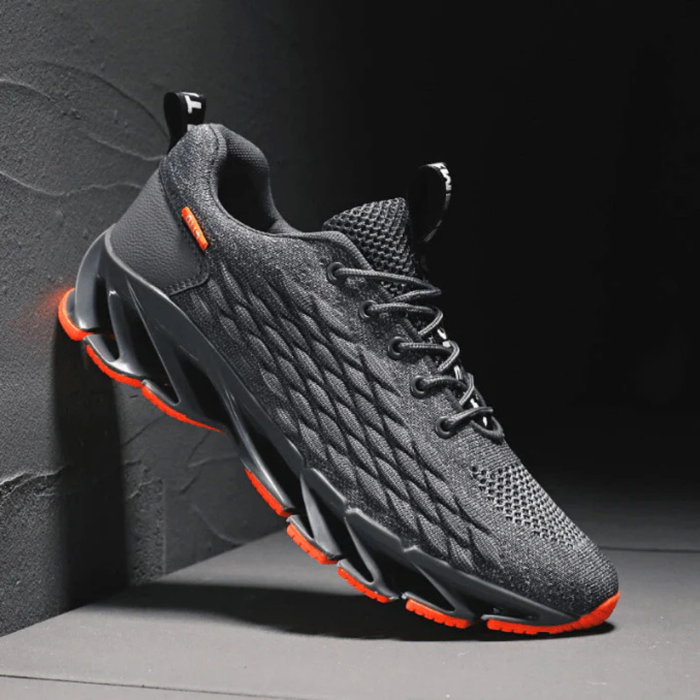 Men's lightweight knit running shoes for ultimate comfort & enhanced grip. Perfect for training & everyday wear.