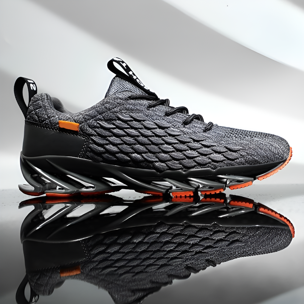 Stylish men's knit sneakers with superior comfort, lightweight design & strong traction sole for active life.