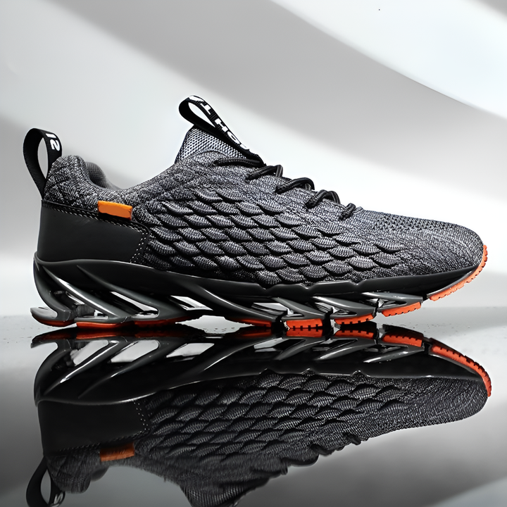 Stylish men's knit sneakers with superior comfort, lightweight design & strong traction sole for active life.