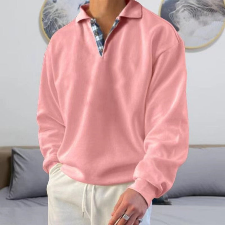 Men's fashion lightweight loose fit autumn sweater, a comfortable and stylish casual pullover.