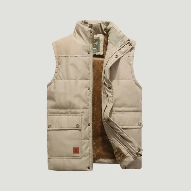 Durable men's lightweight bodywarmer vest, great for adaptable casual outerwear and everyday layering.