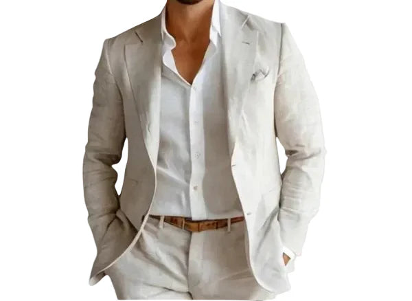 Versatile men's lightweight summer blazer jacket for warm weather. Smart casual & stylish outerwear.
