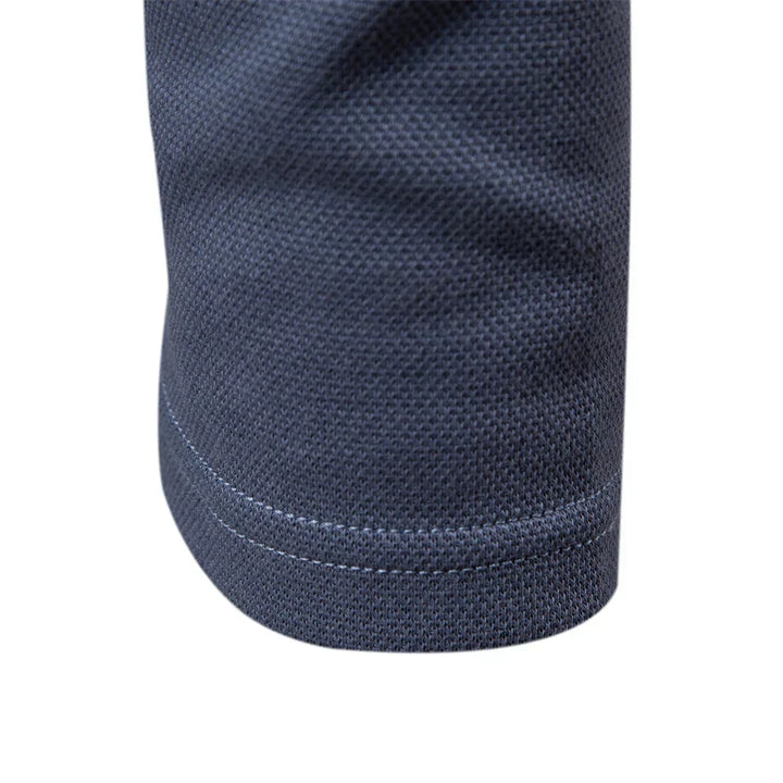 Men's long-sleeve turn-down collar polo, Carlton brand. Classic, comfortable men's shirt for smart casual outfits.