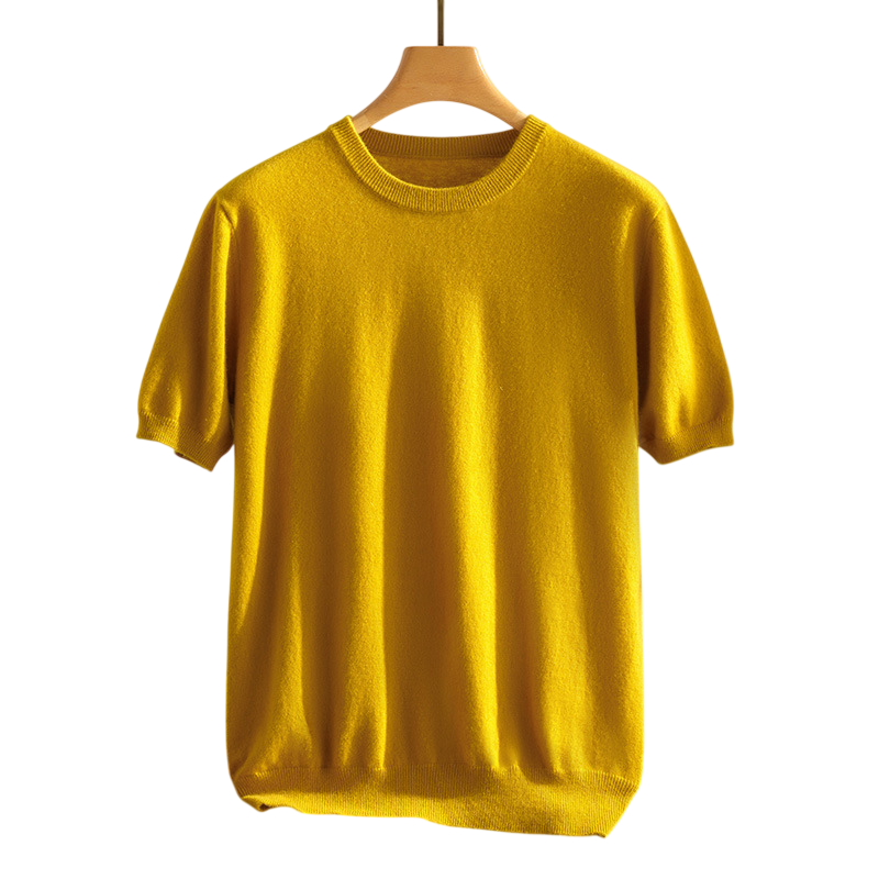 Stylish men's short sleeve top, luxury feel, relaxed fit tee for comfort & everyday wear.