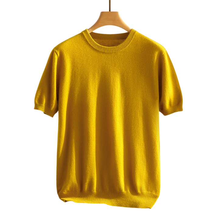 Stylish men's short sleeve top, luxury feel, relaxed fit tee for comfort & everyday wear.