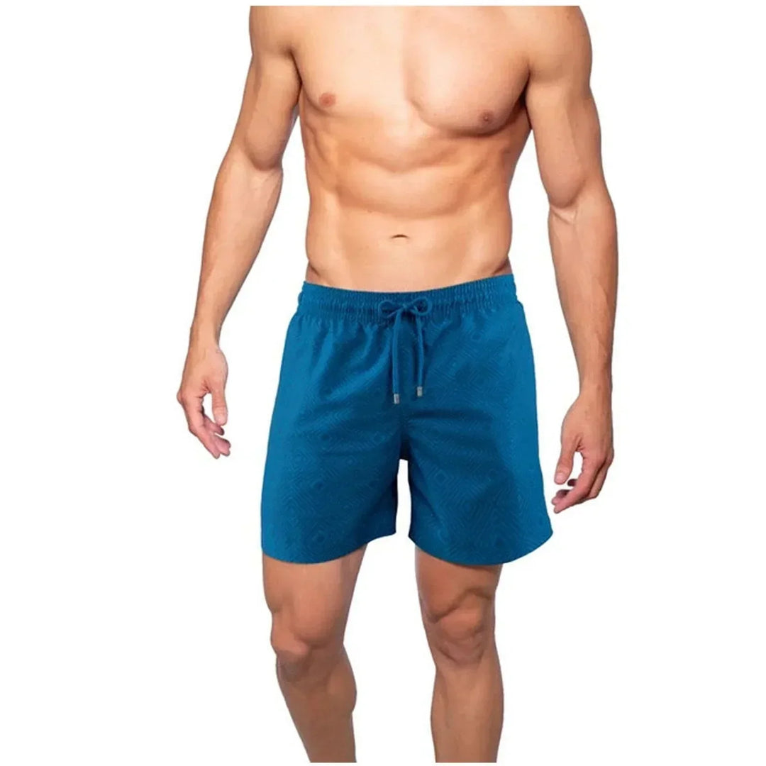 Men's multi-pocket Maurizio swim shorts, quick-dry beachwear with compression, perfect for summer activities.